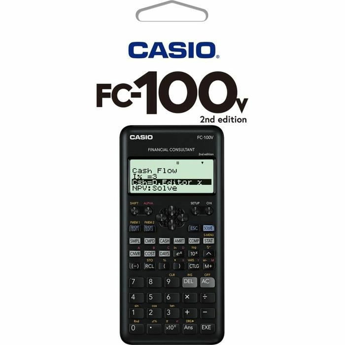 Casio FC-100V Calculatrice financière Noir