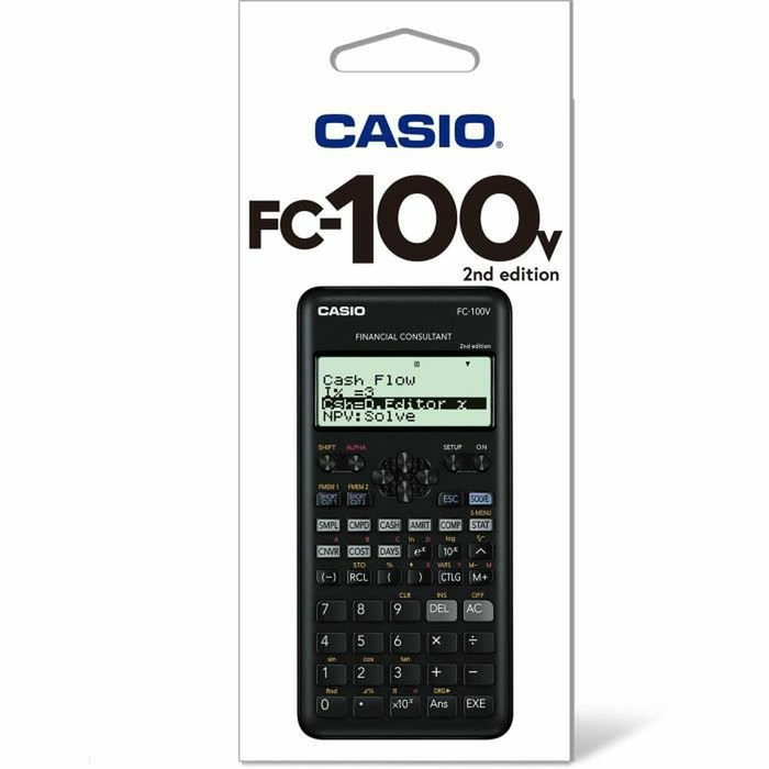 Casio FC-100V Calculatrice financière Noir