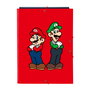 Reliure à anneaux Super Mario Mamma mia Rouge Blue marine A4 26 x 33.5 x 2.5 cm