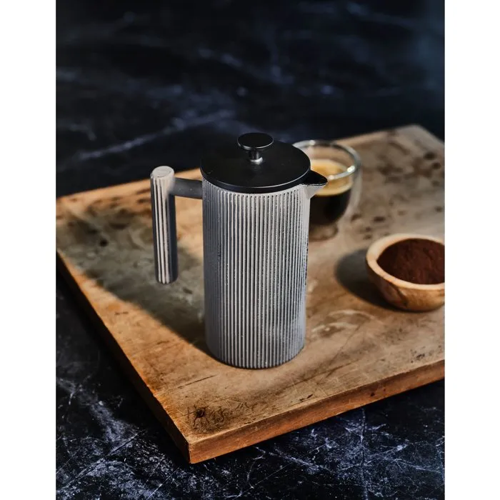 Cosy&Trendy Cafetière à piston en fonte gris clair, 9x20 cm