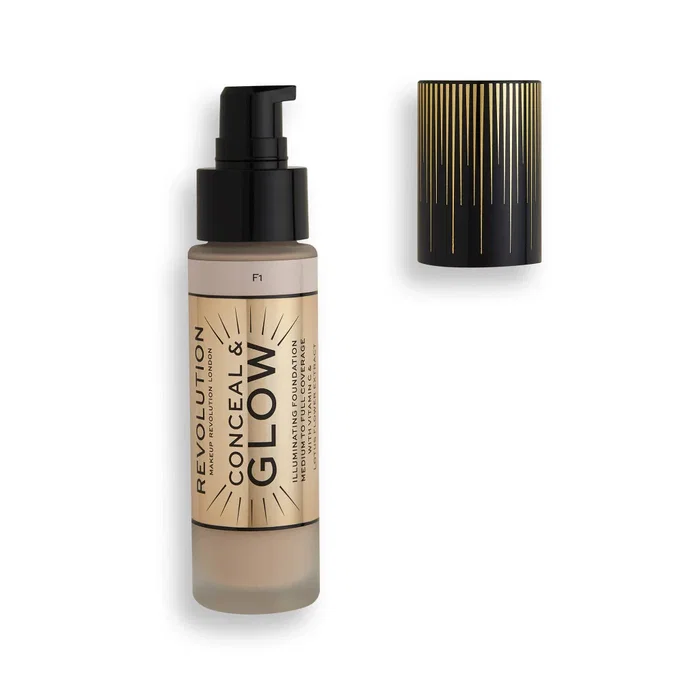 Makeup Revolution Conceal & Glow Illuminant Fond de teint crème F1 Makeup Revolution Conceal & Glow Illuminant Fond de teint crème F1
