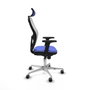 Piqueras y Crespo Chaise de Bureau Jorquera avec Appui-tête Bleu clair