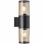 Brilliant SERGIORO Applique extérieure noire dépolie 2x E27 20W