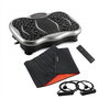 Pack Plateforme Vibrante avec Haut-parleur, Bandes de Résistance, Télécommande et Ceinture Sauna InnovaGoods