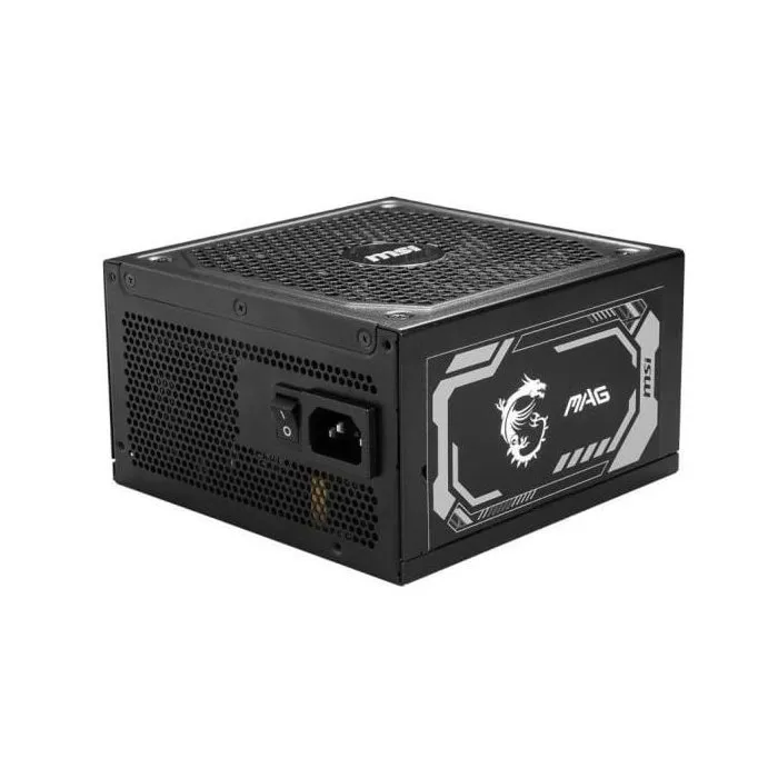 MSI MAG A1000GL - Alimentation PC Gaming Modulaire 1000W 80 PLUS Gold, ATX 3.1, PCIe 5.1, Connecteur 16 broches 600W, Ventilateur 135mm, Câbles Plats