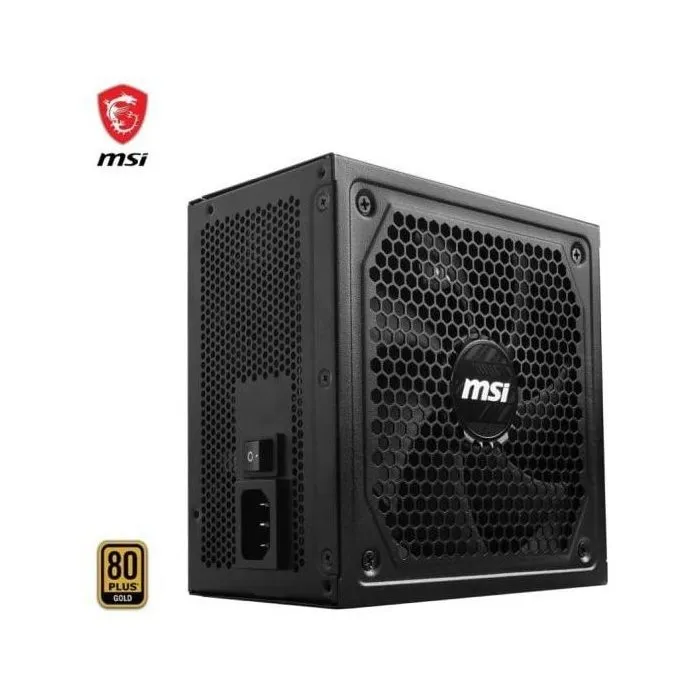 MSI MAG A1000GL - Alimentation PC Gaming Modulaire 1000W 80 PLUS Gold, ATX 3.1, PCIe 5.1, Connecteur 16 broches 600W, Ventilateur 135mm, Câbles Plats