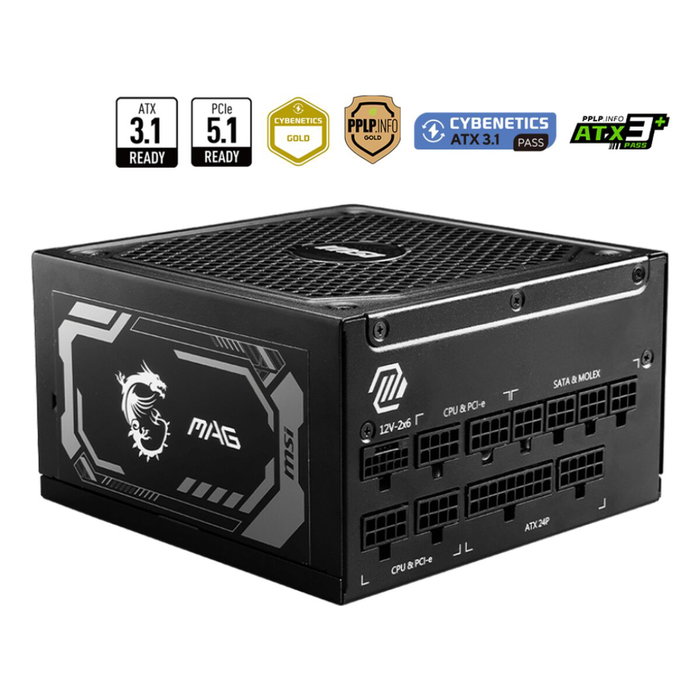 MSI MAG A1000GL 1000W 80 PLUS Gold ATX 3.1