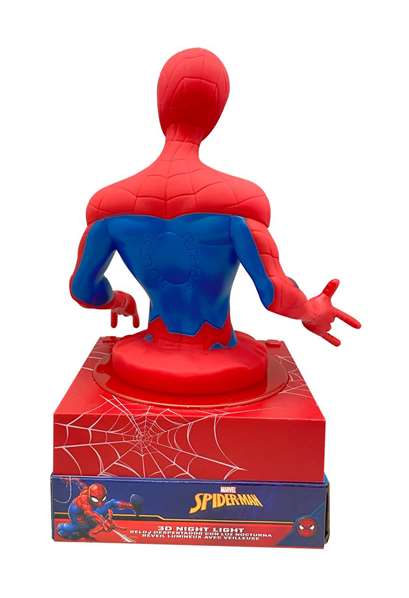 Kids Licensing Réveil figurine 3D Spiderman Rouge et Bleu Kids Licensing Réveil figurine 3D Spiderman Rouge et Bleu