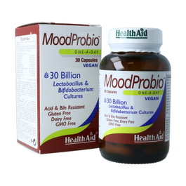 Health Aid MoodProbio 30 milliards de probiotiques, 30 capsules végétales