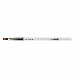 Andreia Brush Gel Builder 4 - Pinceau synthétique rond pour construction d'ongles en gel avec capuchon métallique