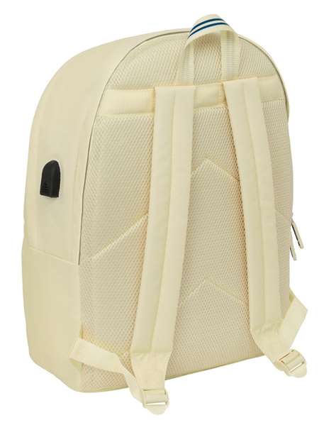 Safta Mochila Double Basics Arena pour Ordinateur Portable 15,6 Pouces avec Port USB - 31 x 44 x 18 cm