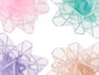 Pincello PVC 24 Pièces Visillo Boucles Pastel Couleurs Vert Bleu Violet Rose 7,5 cm (Set de 12)