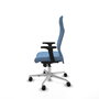 Piqueras Y Crespo Fauteuil Albacete Bleu ciel avec mécanisme synchro et base aluminium