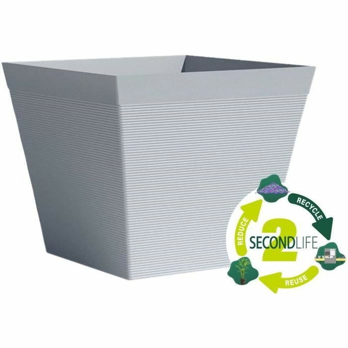 Garden Id Pot carré Green Care Impact Bleu-Gris 29x26 cm Garden Id Pot carré Green Care Impact Bleu-Gris 29x26 cm
