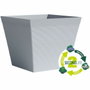 Garden Id Pot carré Green Care Impact Bleu-Gris 29x26 cm