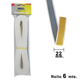 Wolfpack Bande Bicolore pour Volet Roulant 22 mm, Rouleau de 6 mètres