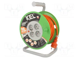 KEL Rallonge réseau à tambour 20m orange