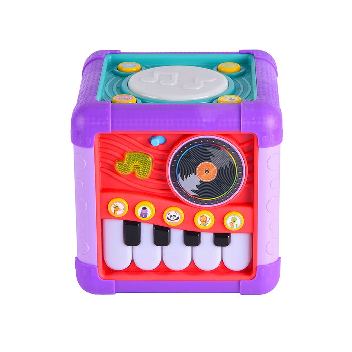 Tachan - Cube d'Activités Musical T01008 - Jouet d'Éveil avec Piano, Lumières et Jeux Interactifs pour Bébé et Enfant Dès 9 Mois