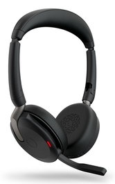 Jabra Evolve2 65 Flex - Casque sans fil professionnel pliable avec ANC hybride, micro ClearVoice et double connectivité pour réunions