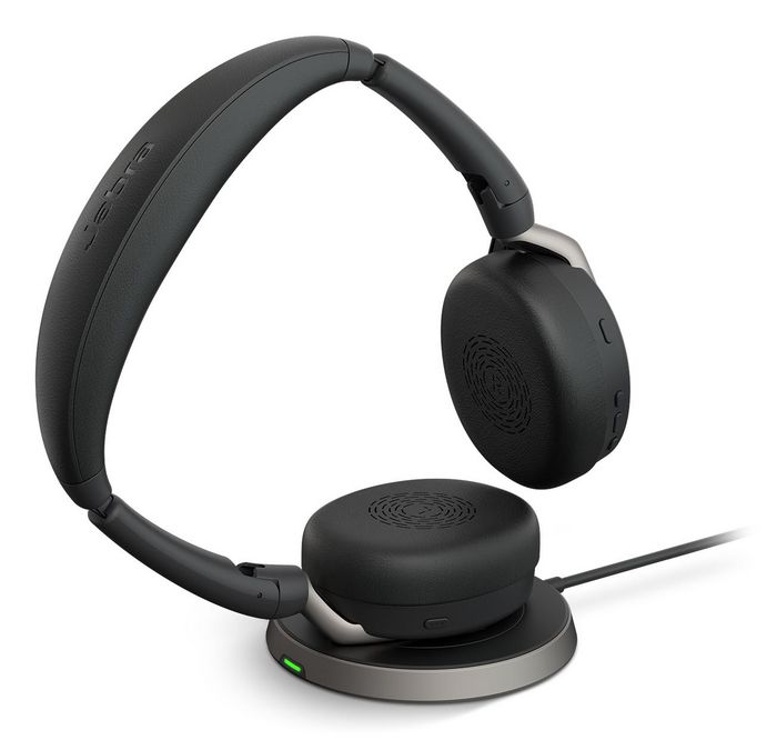 Jabra Evolve2 65 Flex - Casque sans fil professionnel pliable avec ANC hybride, micro ClearVoice et double connectivité pour réunions