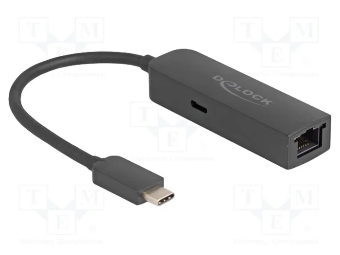 DELOCK Adaptateur USB vers Ethernet USB-C, noir, 0,15m DELOCK Adaptateur USB vers Ethernet USB-C, noir, 0,15m