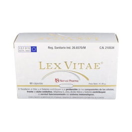 Narval Pharma Lex Vitae Blister 60 Gélules – Complément Alimentaire Système Immunitaire Zinc Vitamine C Sélénium