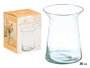GIFTDECOR Vase en verre large à ouverture évasée 20cm