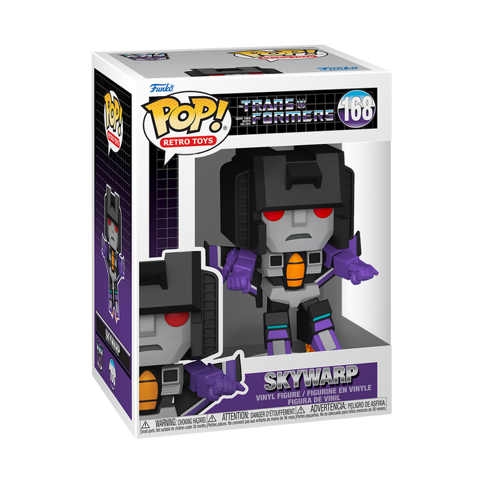Funko POP! Retro Toys: Skywarp (Transformers) Figurine Vinyle 13 cm - Chase Thundercracker Aléatoire - Réf. 90719 - Boîte 168