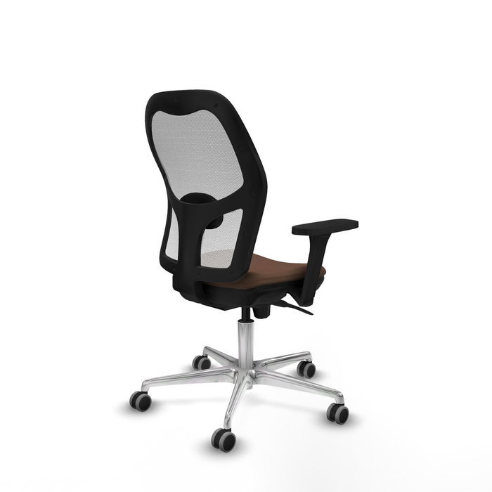 Piqueras y Crespo Chaise de Bureau 3D086G0 Blanc Brun foncé