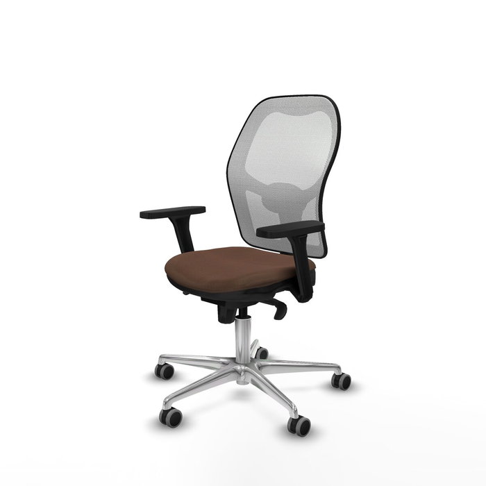Piqueras y Crespo Chaise de Bureau 3D086G0 Blanc Brun foncé