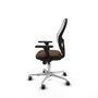 Piqueras y Crespo Chaise de Bureau 3D086G0 Blanc Brun foncé