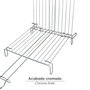 SATURNIA Grille de barbecue double n° 3 35x35 cm chromée
