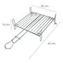 SATURNIA Grille de barbecue double n° 3 35x35 cm chromée