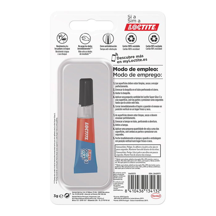 Loctite Super Glue-3 Power Gel Transparent
