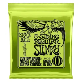 Ernie Ball Slinky Nickel Wound Jeu de cordes électrique 8 cordes 10-74