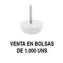 Herrajes ALK OTTO Deslizante-Quitarruido - Coussinets anti-bruit pour meubles Ø15, Ø17, Ø20 mm - Acabado Blanco - Lot de 1000 unités