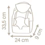 Smoby - Sac à dos Baby Nurse avec porte-bébé intégré et porte-biberon pour enfant, rangement pour poupon et accessoires
