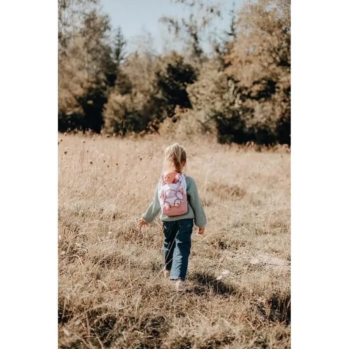 Smoby - Sac à dos Baby Nurse avec porte-bébé intégré et porte-biberon pour enfant, rangement pour poupon et accessoires