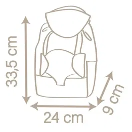 Smoby - Sac à dos Baby Nurse avec porte-bébé intégré et porte-biberon pour enfant, rangement pour poupon et accessoires