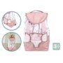 Smoby Sac à dos Baby Nurse Rose et blanc