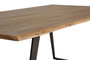 GINER Y COLOMER - Table de Salle à Manger en Bois d'Acacia Naturel avec Pieds en Métal Noir - 205 x 100 x 76 cm