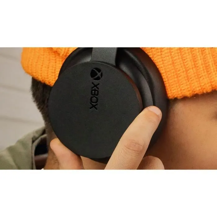 Microsoft Casque Gaming sans fil pour Xbox Series X/S - Noir, Audio spatial (Windows Sonic, Dolby Atmos, DTS Headphone), Autonomie 20h, Bandeau réglable