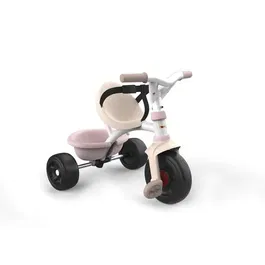 Smoby Tricycle évolutif enfant Be Fun Rose - Métal, siège 2 positions, canne parentale réglable - Pour enfants à partir de 15 mois - Réf. SMOBY Be Fun