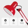 GSC Evolution Flexo de bureau avec clip rouge E27 40W