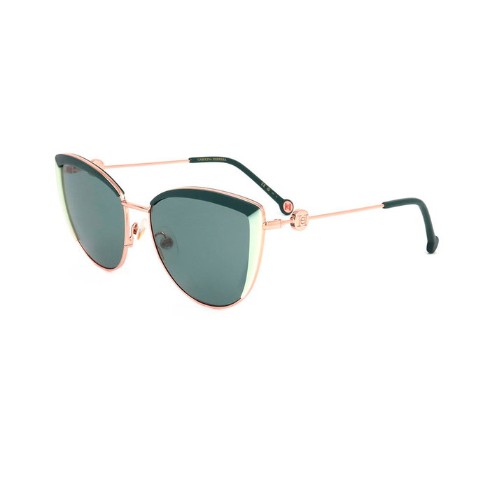 Carolina Herrera HER-0112-S-1ED Lunettes de soleil œil-de-chat vert