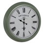 BigBuy Home Horloge Murale Vert Fer 70 x 70 x 6,5 cm