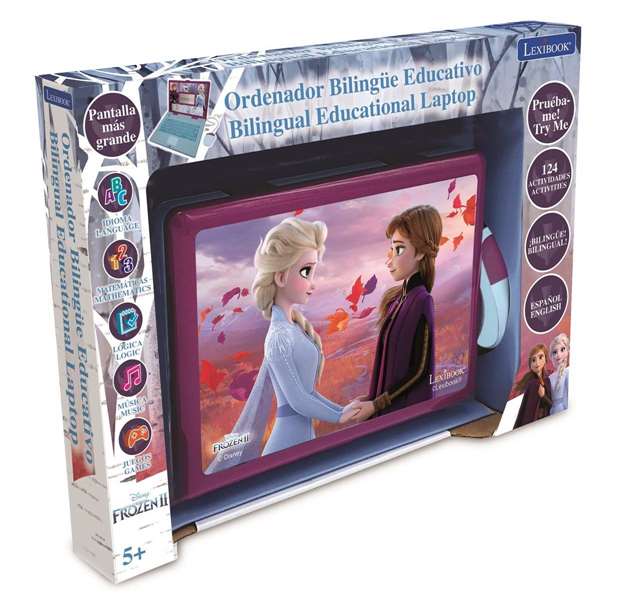 Lexibook Ordinateur portable éducatif Disney Frozen bilingue