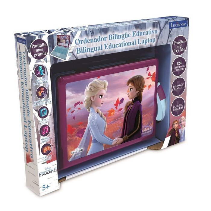 Lexibook Disney Frozen - Ordinateur éducatif portable bilingue avec 120 activités - En français et en anglais - Dimensions : 34 x 4,6 x 25,5 cm - 4 ans et plus Lexibook Disney Frozen - Ordinateur éducatif portable bilingue avec 120 activités - En français et en anglais - Dimensions : 34 x 4,6 x 25,5 cm - 4 ans et plus
