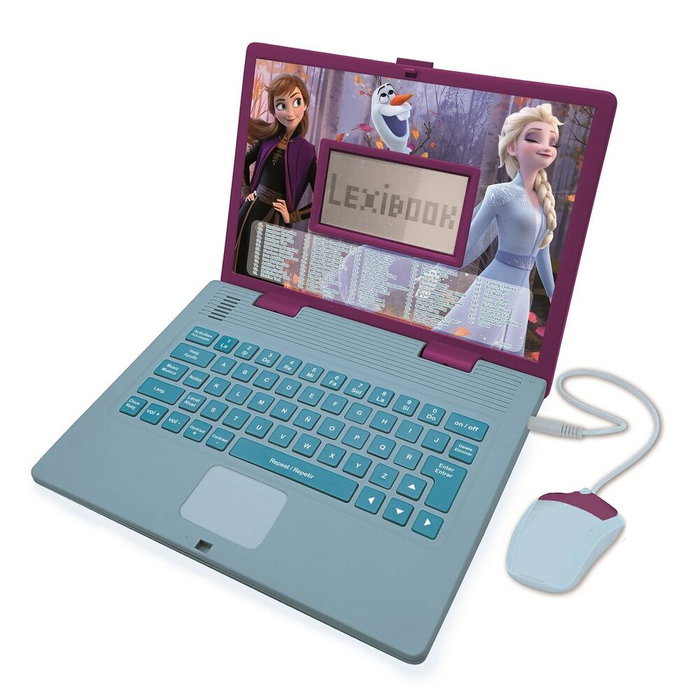 Lexibook Disney Frozen - Ordinateur éducatif portable bilingue avec 120 activités - En français et en anglais - Dimensions : 34 x 4,6 x 25,5 cm - 4 ans et plus Lexibook Disney Frozen - Ordinateur éducatif portable bilingue avec 120 activités - En français et en anglais - Dimensions : 34 x 4,6 x 25,5 cm - 4 ans et plus