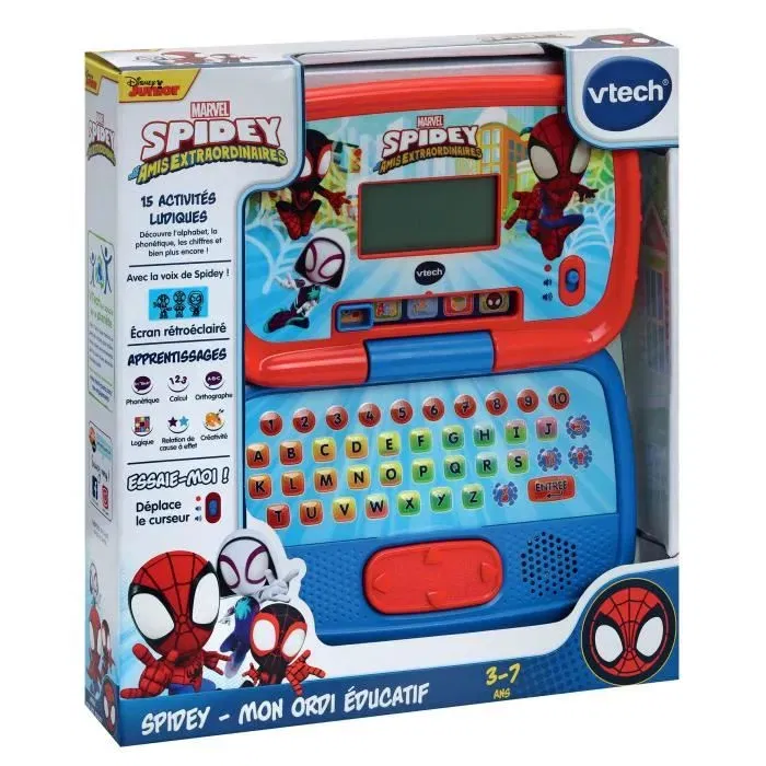 Vtech Spidey - Ordinateur Éducatif Parlant avec 15 Activités - Apprentissage Alphabet, Chiffres, Phonétique - Pour Enfants 3 à 7 Ans - En Français Vtech Spidey - Ordinateur Éducatif Parlant avec 15 Activités - Apprentissage Alphabet, Chiffres, Phonétique - Pour Enfants 3 à 7 Ans - En Français
